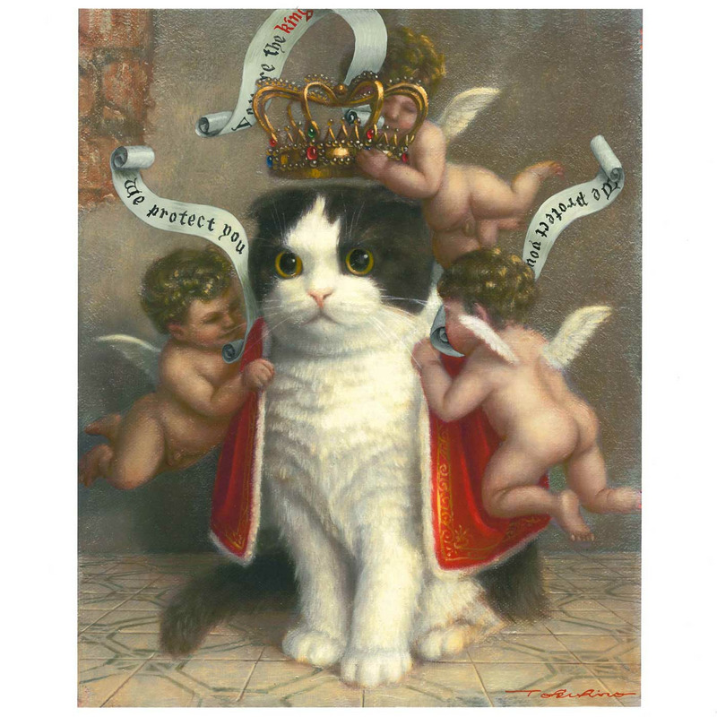 飼い猫の幻視（アクリルバージョン）