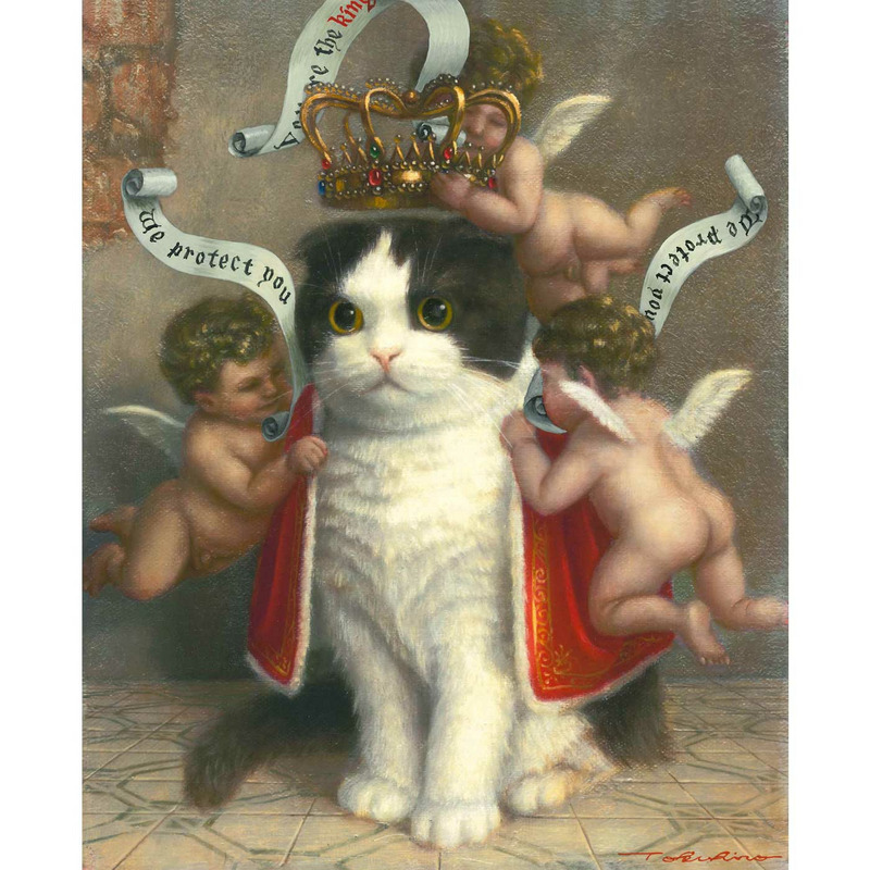 飼い猫の幻視（アクリルバージョン）